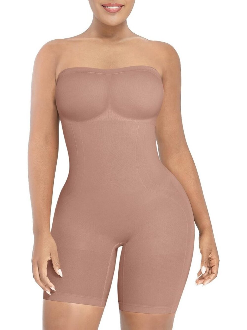 Strapless Tummy Control Shapewear Bodysuit for Formal Dresses & Special